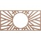 Ekena Millwork Hoover Wood Fretwork Pierced Ceiling Medallion, Wood (Paint Grade), 16"W x 8"H x 5 7/8"ID x 3/8"T CMWP16X08X0375HOMF - alternate 1